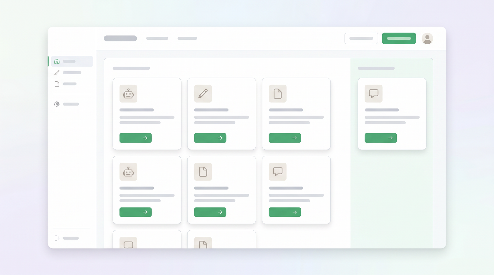 Writecream interface